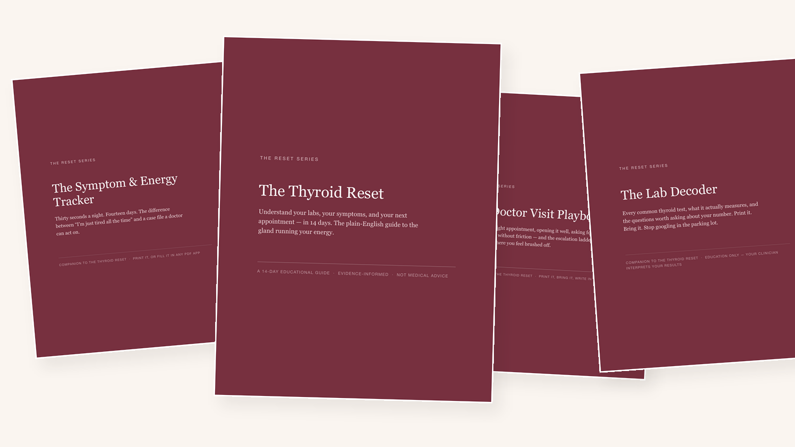 The Thyroid Reset — four-PDF bundle